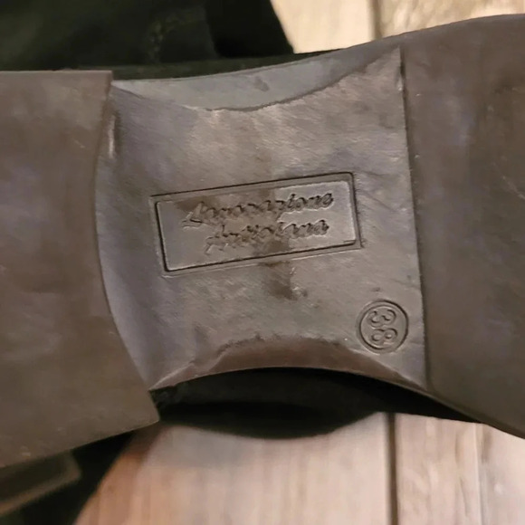 ANNA CORI Crosta Negru black suede over the knee designer luxury boots Wmn's 7.5 - Picture 12 of 16